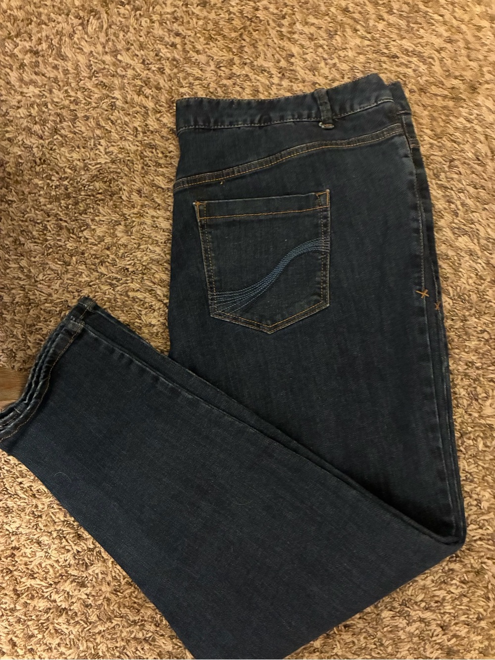 Women’sDark Blue Denim Jeans - Classic Straight Fit